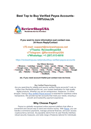 Buy Verified Payza Accounts - Secure And Fast Transactions