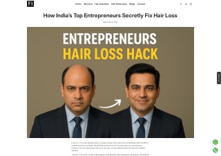 How India’s Top Entrepreneurs Secretly Fix Hair Loss