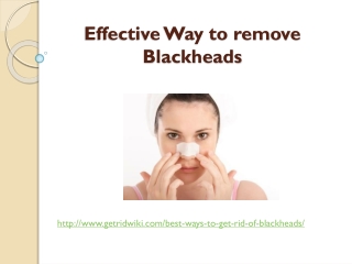 Effective Way to remove Blackheads