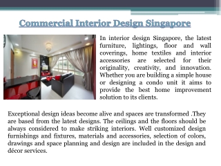 Condo Interior Design Singapore