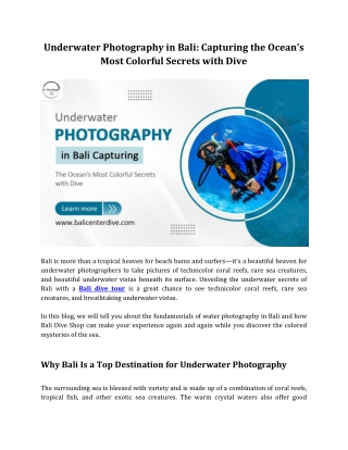 Underwater Photography in Bali_ Capturing the Ocean’s Most Colorful Secrets With Dive