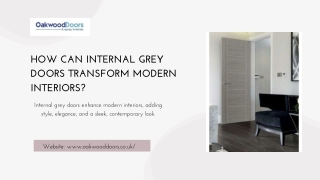 How Can Internal Grey Doors Transform Modern Interiors