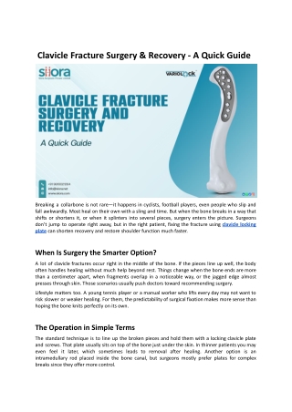 Clavicle Fracture Surgery & Recovery - A Quick Guide.docx