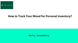 How to Track Your Mood for Personal Inventory_