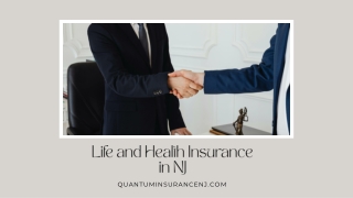 Life and Health Insurance in NJ  Quantum Insurance Services
