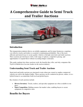 a comprehensive guide to semi truck and trailer auctions (1)