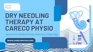 Dry Needling Therapy at Careco Physio