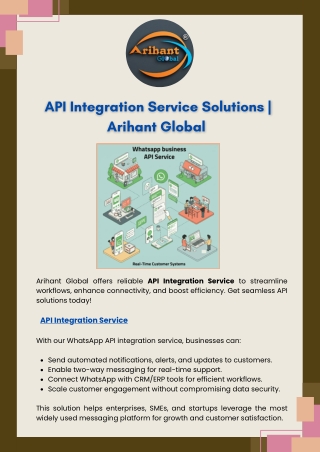 API Integration Service Solutions  Arihant Global
