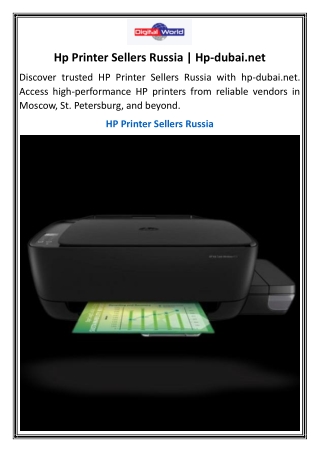 Hp Printer Sellers Russia  Hp-dubai.net