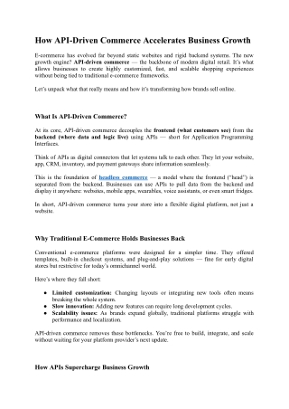 How API-Driven Commerce Accelerates Business Growth.docx