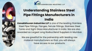 Understanding Stainless Steel Pipe Fittings Manufacturers in India
