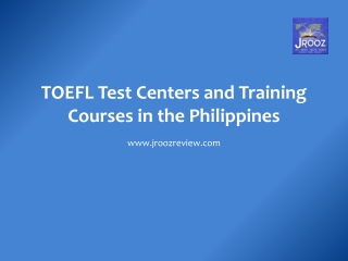 TOEFL Test Centers in the Philippines