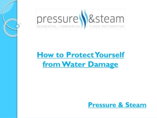 Protect Yourself from Water Damage