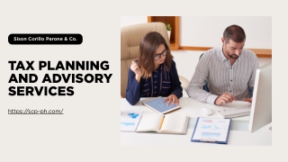 Professional Tax Planning and Advisory Services by Sison Corillo Parone & Co.
