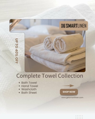 SMARTLINEN Towel Collection: Bath Towels, Hand Towels, Washcloths & Bath Sheets