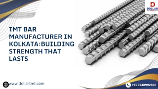 TMT Bar Manufacturer in Kolkata Building Strength That Lasts