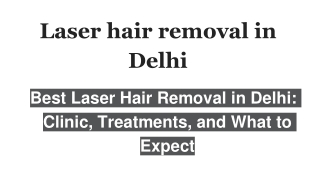 Laser Hair Removal in Delhi