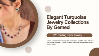 Elegant Turquoise Jewelry Collections By Gemexi