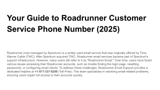 Your Guide to Roadrunner Customer Service Phone Number (2025)