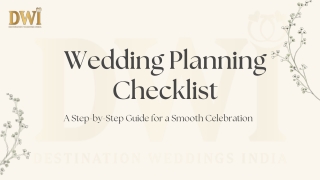 Wedding Planning Checklist: A Step-by-Step Guide for a Smooth Celebration