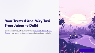 One Way Jaipur Delhi Cab – Shivam Tour & Travels