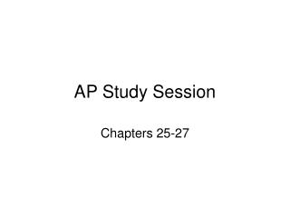 AP Study Session