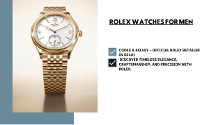 Official Rolex Retailer in New Delhi - India | Cooke & Kelvey - Rolex