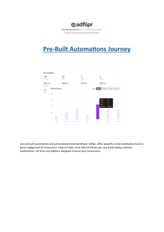 Pre-Built Automations Journey