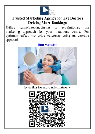 Trusted Marketing Agency for Eye Doctors Driving More Bookings
