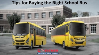 Tips for Buying the Right School Bus