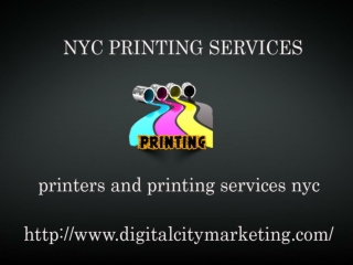 NYC Printing services