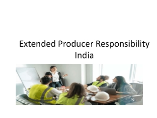 Extended Producer Responsibility India