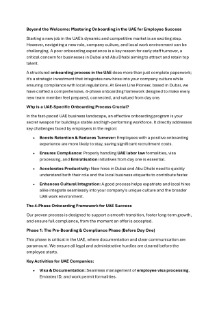 Beyond the Welcome A 4-Phase Onboarding Process That Drives Success