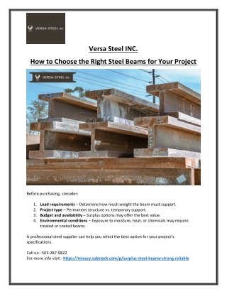 Heavy Steel Beams for Structural Projects