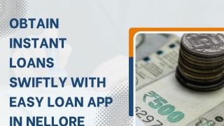 OBTAIN INSTANT LOANS SWIFTLY WITH EASY LOAN APP IN NELLORE