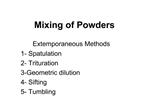 Mixing of Powders