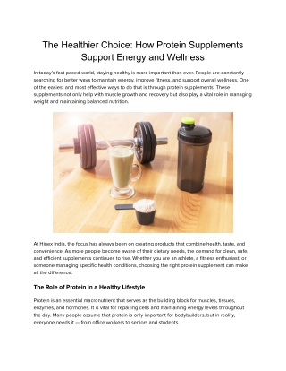 Hinex HP - Premium High Protein Nutrition Supplement