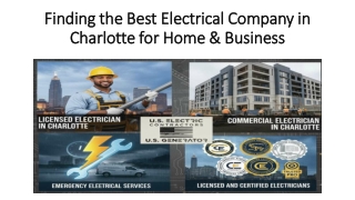 Finding the Best Electrical Company in Charlotte
