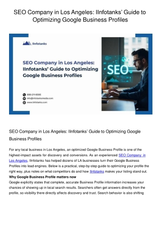SEO Company in Los Angeles
