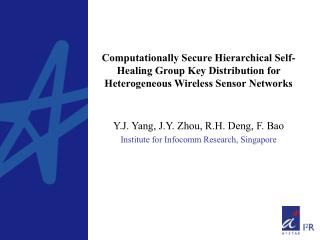 Computationally Secure Hierarchical Self-Healing Group Key Distribution for Heterogeneous Wireless Sensor Networks