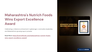 Maharashtras-Nutrich-Foods-Wins-Export-Excellence-Award