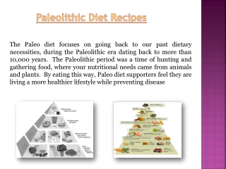 Paleolithic Diet Recipes