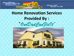 How to Find a Right Home Renovation Company