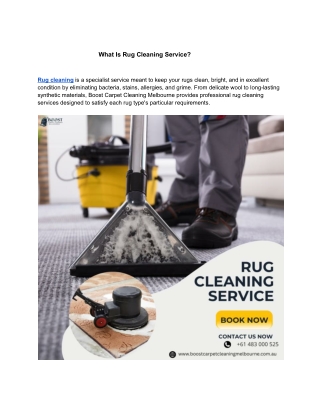 What is a rug cleaning service ?