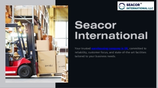 Reliable Warehousing Company in UK – Seacor International