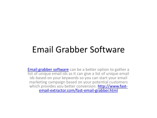 Email Grabber Software