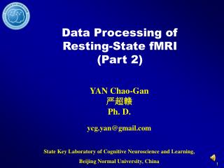 Data Processing of Resting-State fMRI (Part 2)