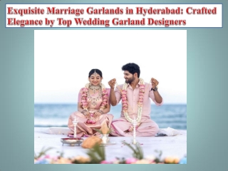 Exquisite Marriage Garlands in Hyderabad Crafted Elegance by Top Wedding Garland Designers