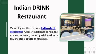 Indian DRINK Restaurant