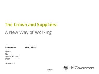 The Crown and Suppliers: A New Way of Working